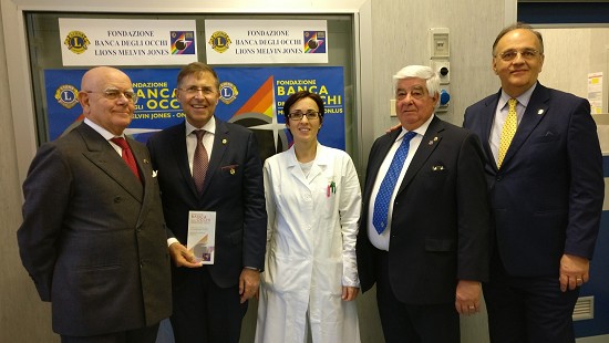 Il Presidente Gimmi Moretti, il Direttore Sandro Castellana, la dr.ssa Randazzo, il V. Presidente Cipriani, il V. Governatore Canobbio